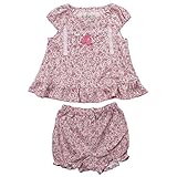 《秋冬春対応》(日本製) Pample Mousse(パンプルムース) ダンボールニット小花柄ミルキースーツ 70cm/PK NO.DP-73406