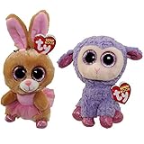 Ty Easter 2016 Beanie Boos Twinkle Toes the Ballerina bunny and Lavender the Purple Lamb [並行輸入品]