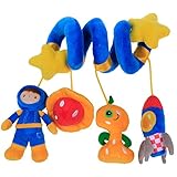 ベビー&キッズ 音が鳴る 人形 可愛い 知育遊具 赤ちゃん 多機能おもちゃ (青+黄)
