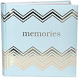 マルデンInternational Designs共鳴Memories withメモ型フォト開口部カバーwithゴールド箔アクセントBrag Book、Up、160 – 4 x 6、ホワイト