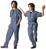 ディッキーズ Dickies (山田辰)夏用半袖 ツヅキ服 713 ネイビーブルー LLサイズ