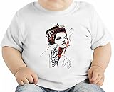 smoking girl mandala pattern オーガニックベビーTシャツ 12 - 18 Months