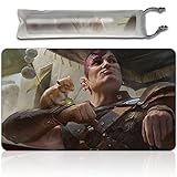 MINSC & Boo Timeless Heroes - ボードゲーム TCG プレイマット - 23.6x13.8インチ - TCG MTG プレイマット フリーバッグ