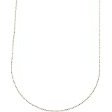 [フェアリーカレット] 18金ネックレス K18 角あずきチェーン 0.8mm幅 40cm アジャスト引き輪