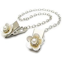 Amazon | 帽子クリップ レディース 花 パール ラインストーン シンプル