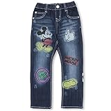ベビードール ディズニー スプレー柄デニムロングパンツ 子供服 DISNEY Collection 130cm ミッキー