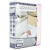 Airwrap 2-Sided Bed Bumpers (Pink Stars) by Airwrap