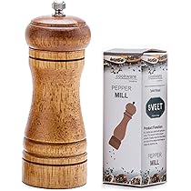 Amazon | ペッパーミル ソルトミル 木製 胡椒ひき 手動 スパイス 挽き