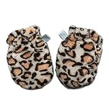 TYGJ　ベビー　手袋　コットン100% 　安全無毒　 ベビーミトン　指なし　オーガニックコットン　ヒョウ　　0-24月ベビー