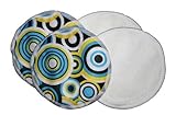 Waterproof Bamboo Nursing Pads - Circles Print by BubuBibi