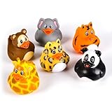 2" ZOO ANIMAL RUBBER DUCK, Case of 576