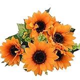 SUND　造花　枯れない 花束 花のみ インテリア　雑貨　向日葵　高品質　造花　結婚式　誕生日 発表会 入学式 卒業式 適用