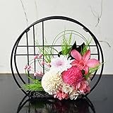 和風プリザーブドフラワー 桃音 優しいホワイト&ピンク 誕生日 還暦 喜寿 米寿 白寿 傘寿 古希