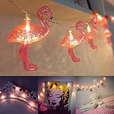 OSHIDE イルミネーションライト led イルミネーション 電池式 クリスマス飾り フラミンゴ形 飾りライト 10LED 1本入り ストリングライト フェアリーライト 点滅ライト 銅線 ワイヤーラ