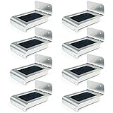 Uniquefire 8x 第二世代 ソーラー充電式LEDライト　16個LED電球　センサー搭載　アウトドアライト