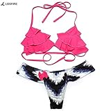 losfire 2017 The Womens Push Upブラジル花スタイルビキニ水着2ピース