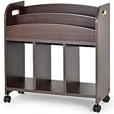 タンスのゲン BabyDays(ベビーデイズ) 絵本ラック 2段 キャスター付き ダークブラウン 33600002 03