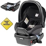 Peg Perego - Primo Viaggio 4-35 Car Seat w Extra Base and Baby on Board Sign - Licorice - Black Eco-
