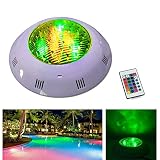 jiawen RGB Round LED Underwater Light IP68 Swimming Pool Fountain Spotlight Lamp with Remote Control
