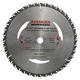 Avenger AV-82540 Smooth cutting saw Blade, 8-1/4-inch by 40 tooth, 5/8-inch arbor with diamond KO, C