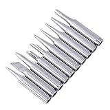 【10PCS】こて先 交換用コテ先 セット はんだごて用コテ先　900M-T (3C/I/SK*2個/2.4D*2個/IS/B*2個/K) 電子作業 電気DIY用 無鉛 精密 絶縁 丈夫 内熱式 コテ