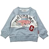 《秋冬春対応》 CHILD CHAMP(チャイルド チャンプ) 30/10裏毛VINTAGE CAR トレーナー 80cm/GY NO.C-271073