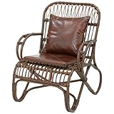 AZUMAYA 1人掛けソファ(幅69cmラタン) マランガ TTF-128BR