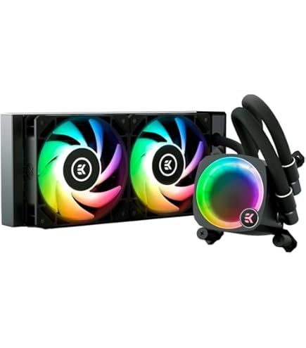 EK Nucleus AIO CR240 Dark All-in-One Liquid CPU Cooler with EK FPT