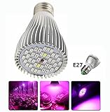 Votabell E27 口金 植物育成 水耕栽培ランプ 15W 5730 SMD 40連 LED ライト 室内栽培 家庭菜園 植物育成用 LED ランプ