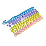 Engdo（TM）9PCS 15CMサイズのプラスチックカラーシングルは取扱かぎ針フックニット針＃31224を指摘しました