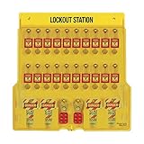 Master Lock 20 Pack Lockout Station with Cover, Includes 20 Zenex Padlocks by Master Lock