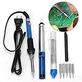 60W 110V Electric Soldering Iron Kit Adjustable Temperature