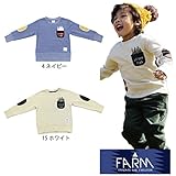 【SiShuNon/FARM】ファーム キッズ ゴッサム タウン コウモリ トレーナー ホワイト 90cm