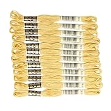 DMC 25番糸 刺繍糸 12束入 #676 イエロー系 DMC25B