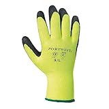 (ポートウエスト) Portwest メンズ フォルティスグリップ 作業用グローブ 作業用手袋 男性用 (M) (イエロー/ブラック)