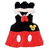 ディズニー ミッキー フード付き ベスト ベビー ボア[351100733] 80cm ブラック