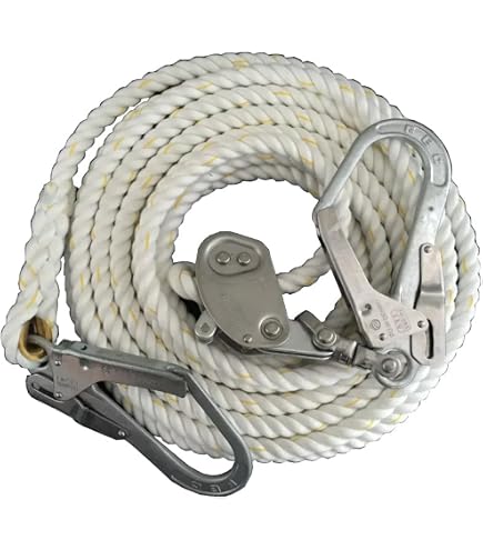 Amazon.co.jp: エステル製親綱ロープ 緊張器付 イエロー16mm (20M