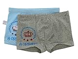 (コ-ランド) Co-land 赤ちゃん用肌着 ボクサーブリーフ 男の子パンツ 男児 子供用下着 短パン プリント 快適 カジュアル 2枚セット (L)