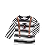 [ミキハウス] MIKIHOUSE 【ダブルＢ】 サスペンダー 長袖Ｔシャツ (80cm-120cm) 63-5205-676 黒 80cm