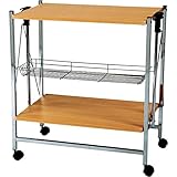 フォールディングワゴン　 [W68 x D41 x H71cm　収納時：W68 x D7.5 x H89cm] 家具 収納家具 サイドワゴン