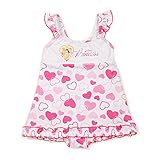 Disneyプリンセス 女の子用ハート柄ワンピース水着 sw1322 100cm ピンク×ピンク