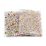 Mini Styrofoam Foam Balls Household School Arts Crafts Supplies Fits For Stick to Slime Fits 2 PCS A
