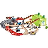 50pc Hape Wooden Railway Construction Kit Set Kids/Childrens Building Toy 3y+