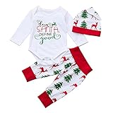 (プタス)Putars ベビー服 子供服 上下セット ロンパース 女の子 男の子 長袖 クリスマス DEAR SANTA 可愛い 秋 冬 新生児 歩行服 出産お祝い 記念日 プレゼント 0-24ヶ月