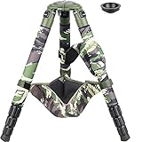 INNOREL RT90CG カメラ用三脚 カーボンファイバー プロ三脚 緑迷彩 超大型三脚スタンド 耐荷重40KG 四段伸縮 10-200MM 40/36/32.5/29MMパイプ径 レッグウォーマー付き 鳥観・野外・動物・星空・雪山 トラベル/俯瞰/運動会/ビデオ撮影/プロジェクター 一眼レフ デジタル DSLR 三脚 安定性 耐用性（RT90CGのみ）