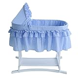 ラモントLimitedホームBassinet、半分スカート、ブルー