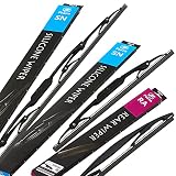 【フロント&リア 3本セット】 ワイパー ワイパーブレード 3本 550mm 400mm リア300mm 撥水シリコン ティーダ 日産 ニッサン C11 NC11 JC11 ※リアワイパー結合タイプ確認要 FESCO フェスコ SN5540RA30 リアRAタイプ