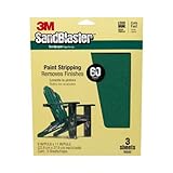 3 M SandBlasterペイント剥離Sandpaper、60-grit、22.86 CM by 11インチ、3 - Pack by 3 M