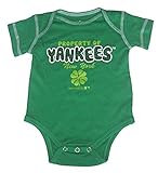 ニューヨーク・ヤンキース幼児ボディスーツサイズ18月Onesieクリーパー – グリーン聖パトリックの日