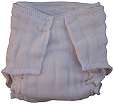 Little Bear Bums Pre-Fitted Cloth Diaper, NB/Preemie, Unbleached by Little Bear Bums